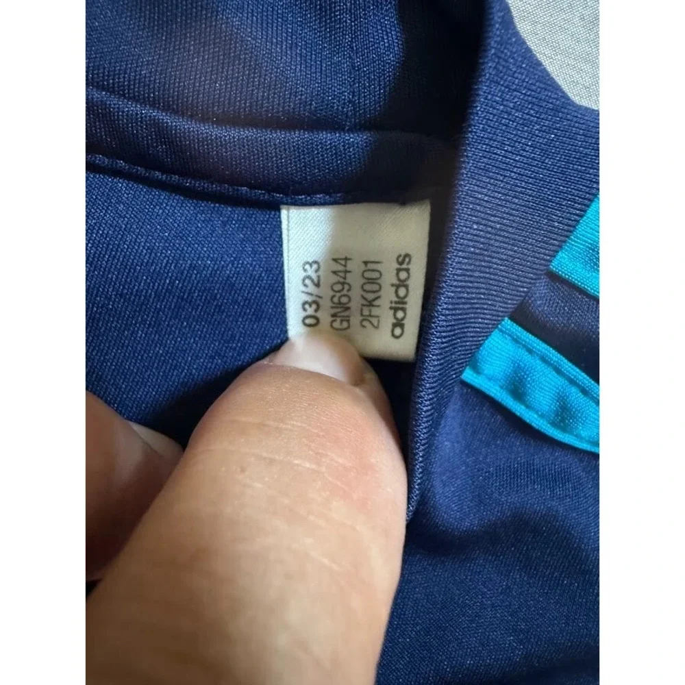 Juventus #12 Adidas Aeroready‎ Goaltender Jersey Mens Medium Blue Long Sleeve.